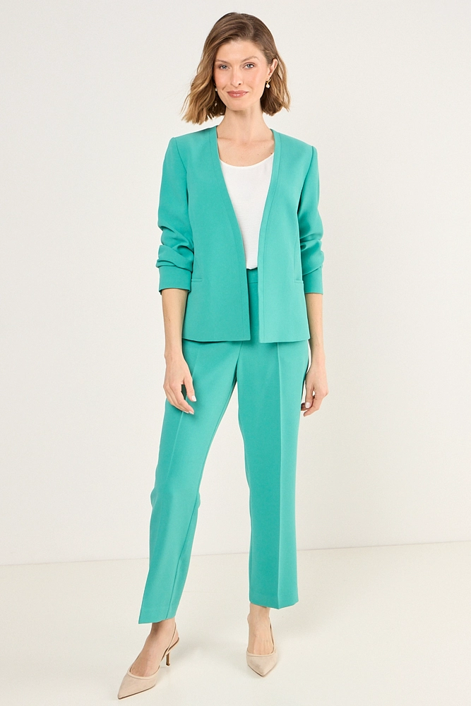 BLAZER SIN SOLAPA VERDE MUJER MAGRIFFE - 4