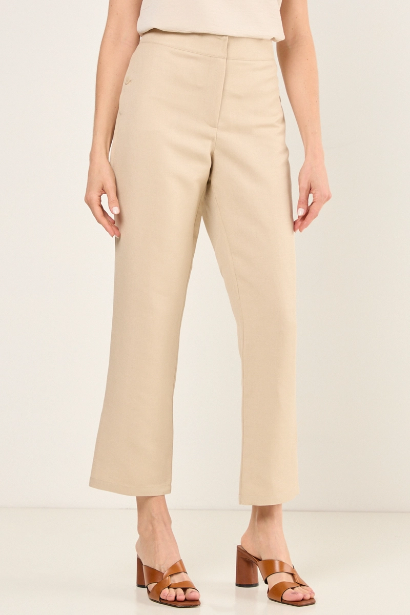 PANTALON LISO BEIGE MUJER MAGRIFFE - 2