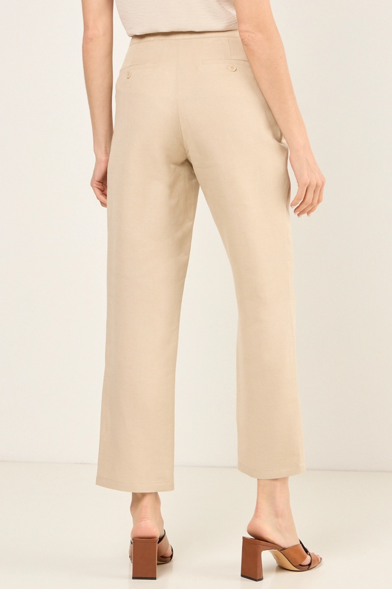 PANTALON LISO BEIGE MUJER MAGRIFFE - 4