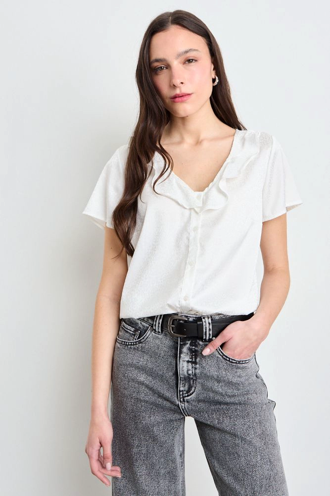 BLUSA LISA CRUDO MUJER IO - 1