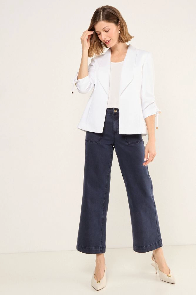 BLAZER LISO CRUDO MUJER MAGRIFFE - 4
