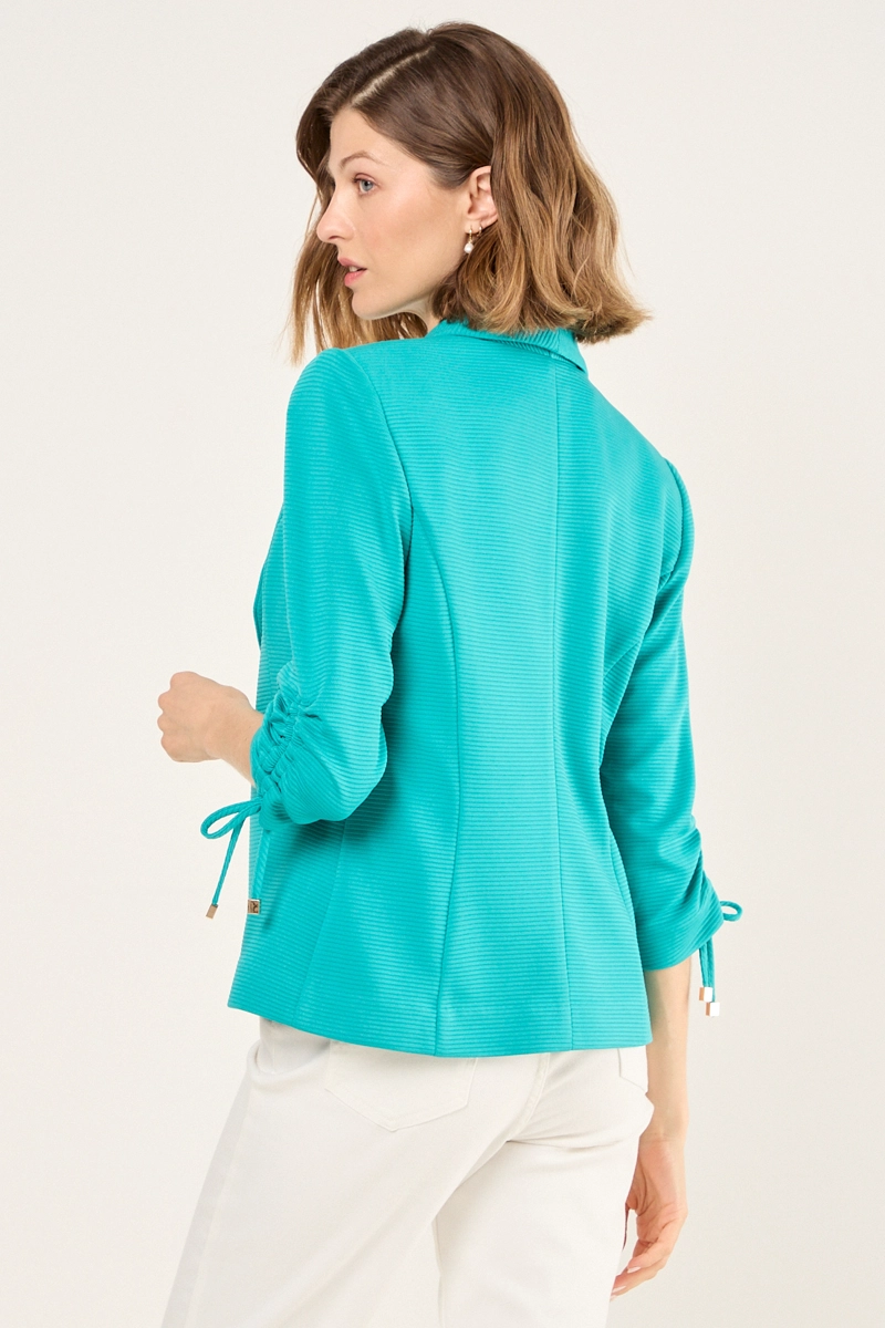 BLAZER LISO VERDE MUJER MAGRIFFE - 2