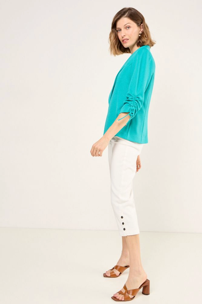 BLAZER LISO VERDE MUJER MAGRIFFE - 5