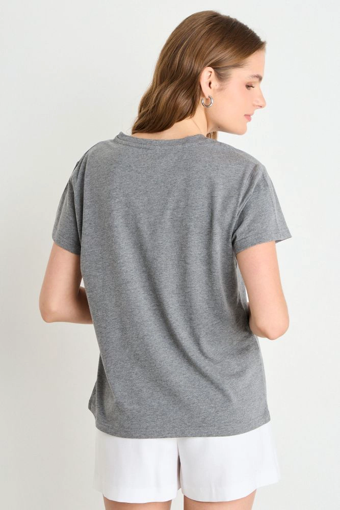 POLERA FANTASIA GRIS MUJER IO - 3