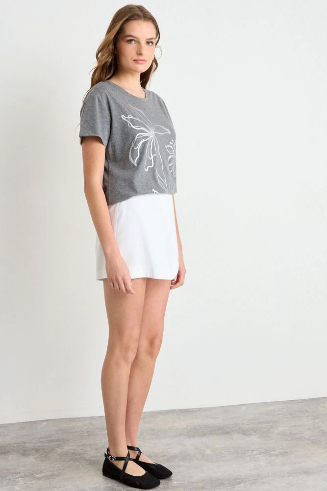 POLERA FANTASIA GRIS MUJER IO - 5