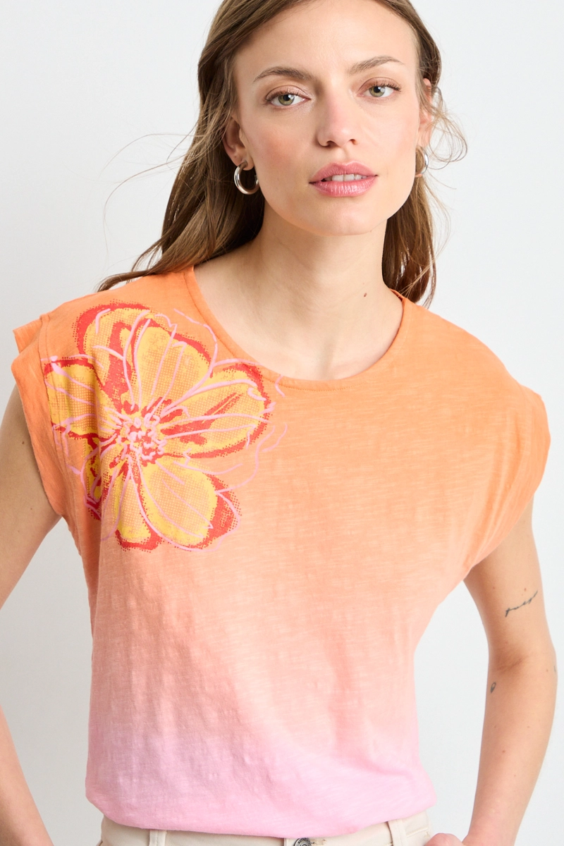 POLERA SIN MANGAS NARANJO MUJER IO - 2