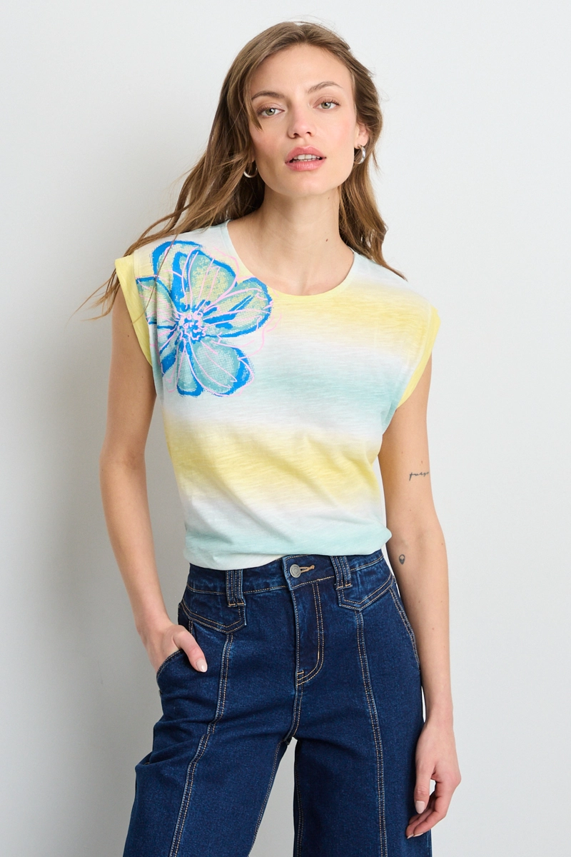 POLERA SIN MANGAS CRUDO MUJER IO - 1