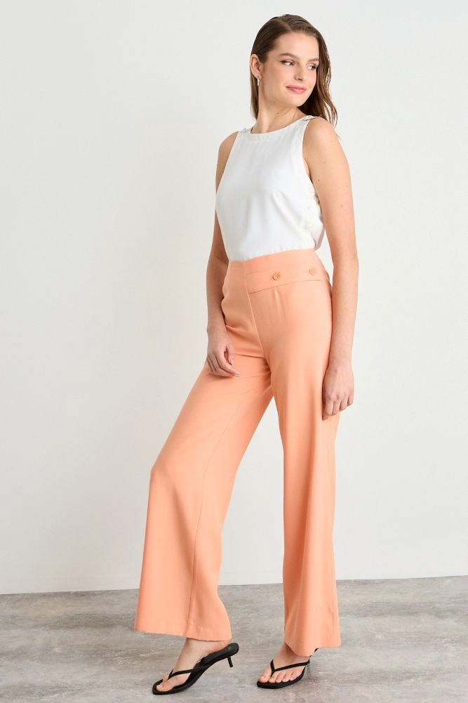 PANTALON LISO NARANJO MUJER IO - 5