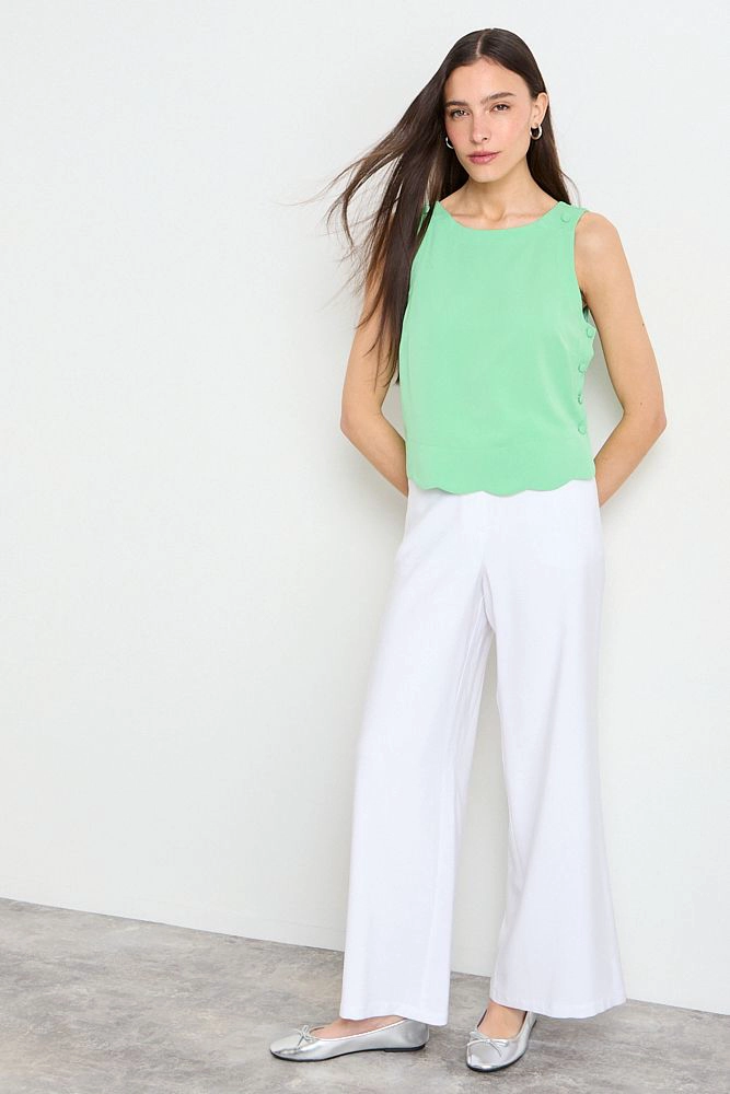 BLUSAS SIN MANGA VERDE OLIVA MUJER IO - 4