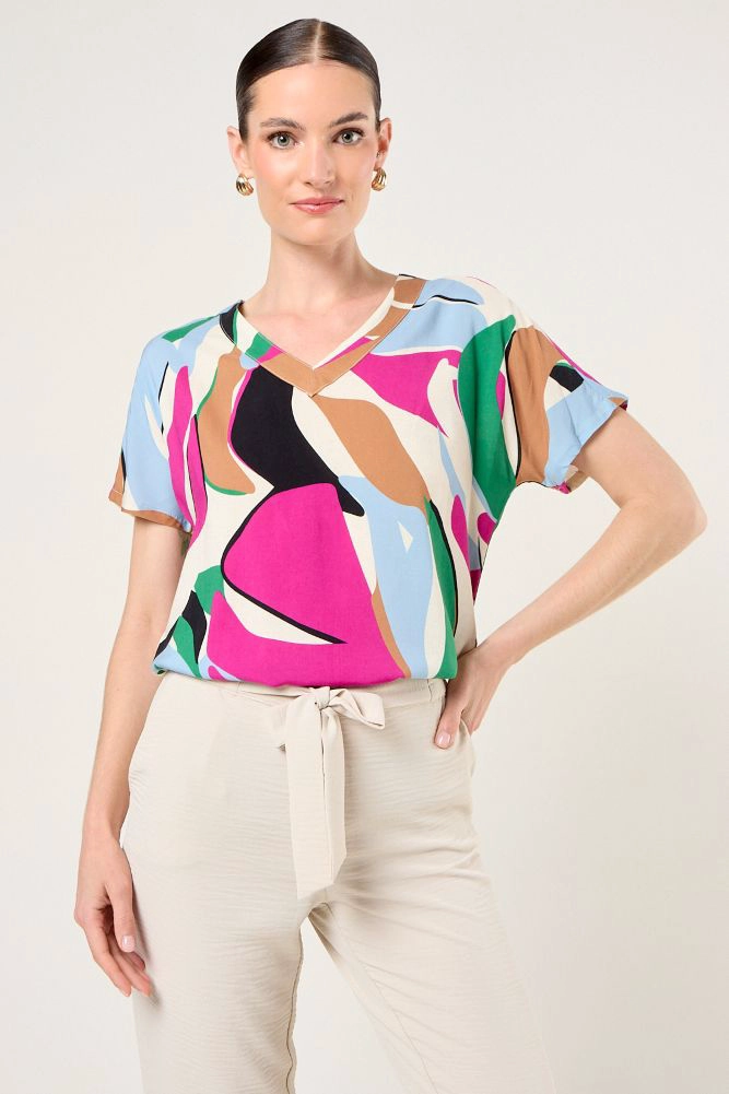 POLERA FANTASIA BURDEOS MUJER MAGRIFFE - 1
