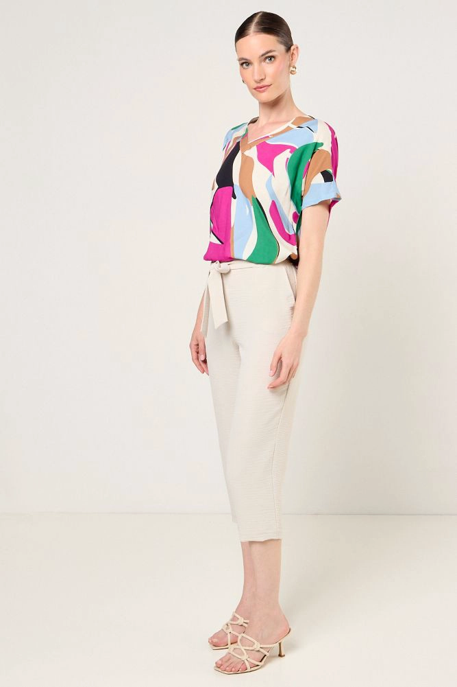 POLERA FANTASIA BURDEOS MUJER MAGRIFFE - 5