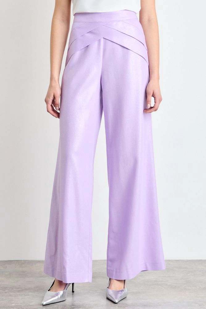 PANTALON LISO MORADO MUJER IO - 2