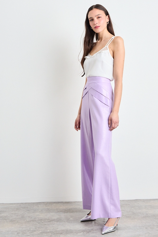 PANTALON LISO MORADO MUJER IO - 5