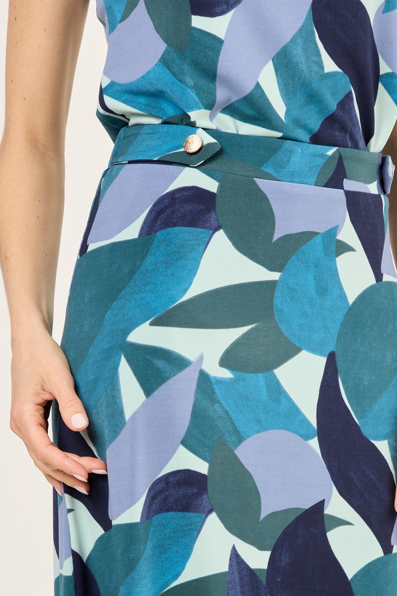 FALDA LARGA AZUL MUJER MAGRIFFE - 3