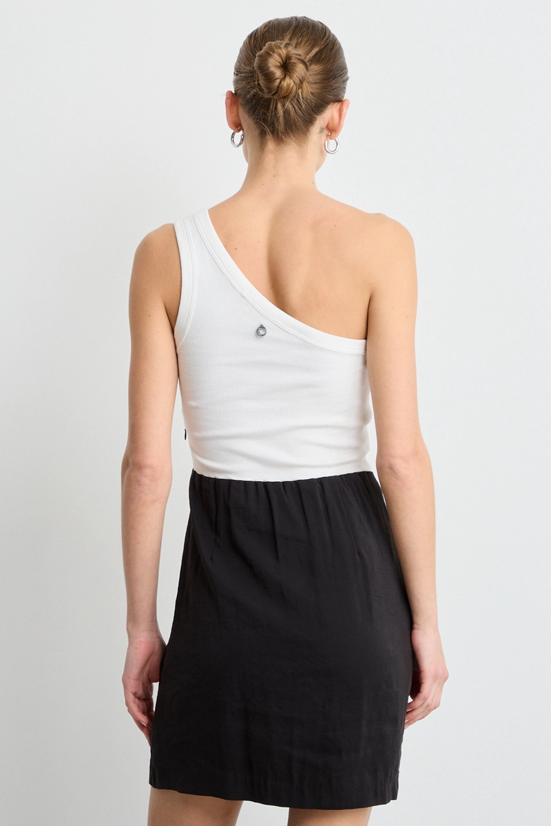 VESTIDO CORTO NEGRO MUJER IO - 4