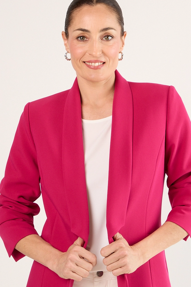 BLAZER LISO FUCSIA MUJER MAGRIFFE - 2