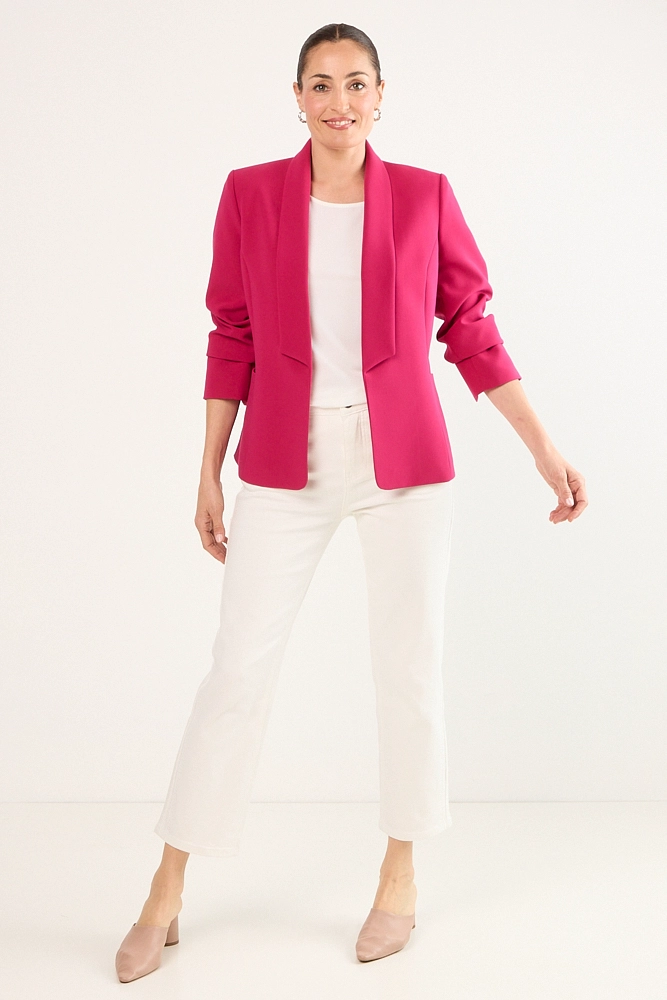 BLAZER LISO FUCSIA MUJER MAGRIFFE - 4