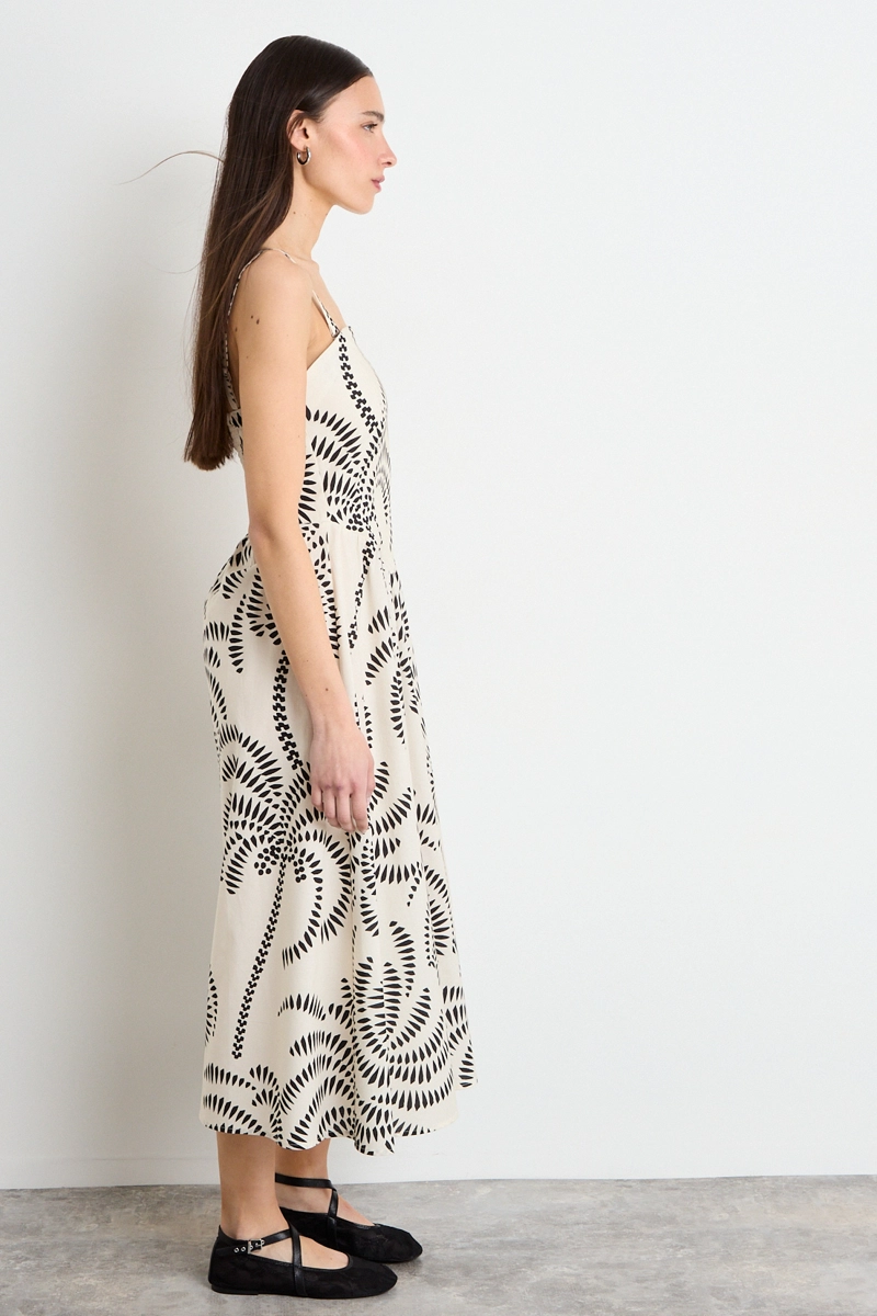 VESTIDO LARGO FANTASIA NEGRO MUJER IO - 3