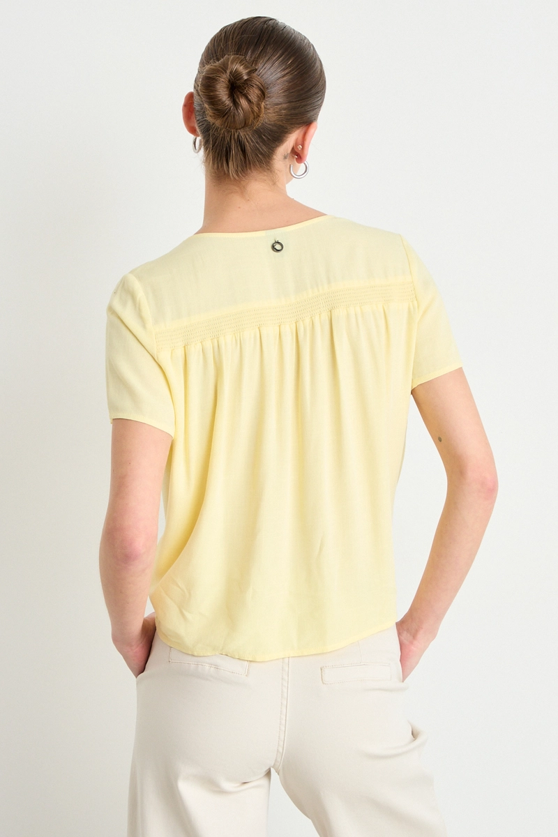 BLUSA LISA AMARILLO MUJER IO - 3