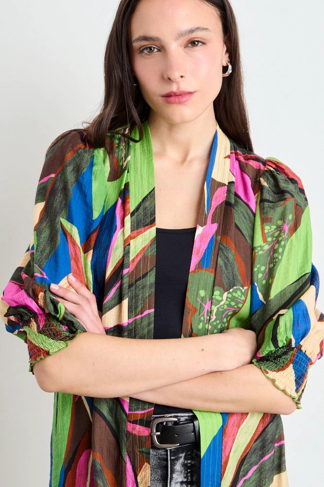 TAPADO FANTASIA VERDE OLIVA MUJER IO - 2