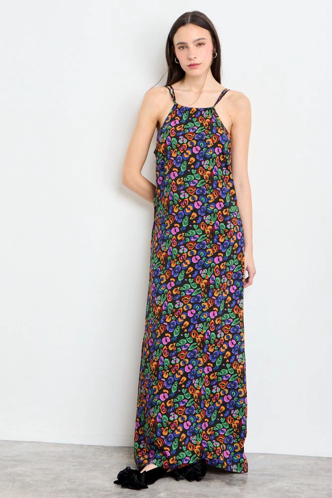 VESTIDO FANTASIA LARGO NEGRO MUJER IO - 4