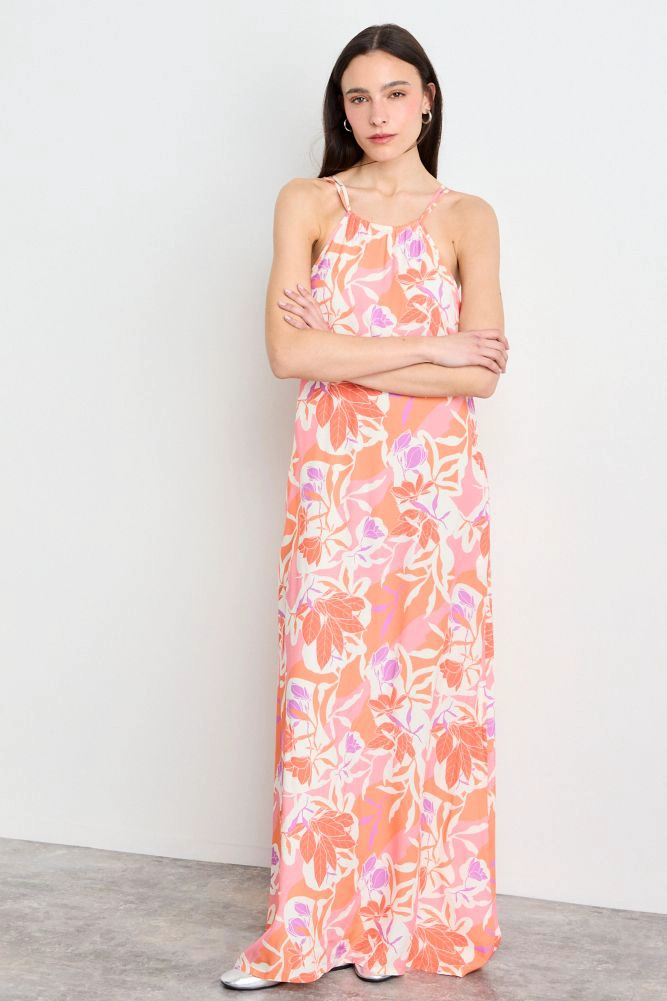 VESTIDO FANTASIA LARGO FUCSIA MUJER IO - 3