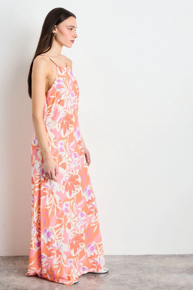 VESTIDO FANTASIA LARGO FUCSIA MUJER IO - 4