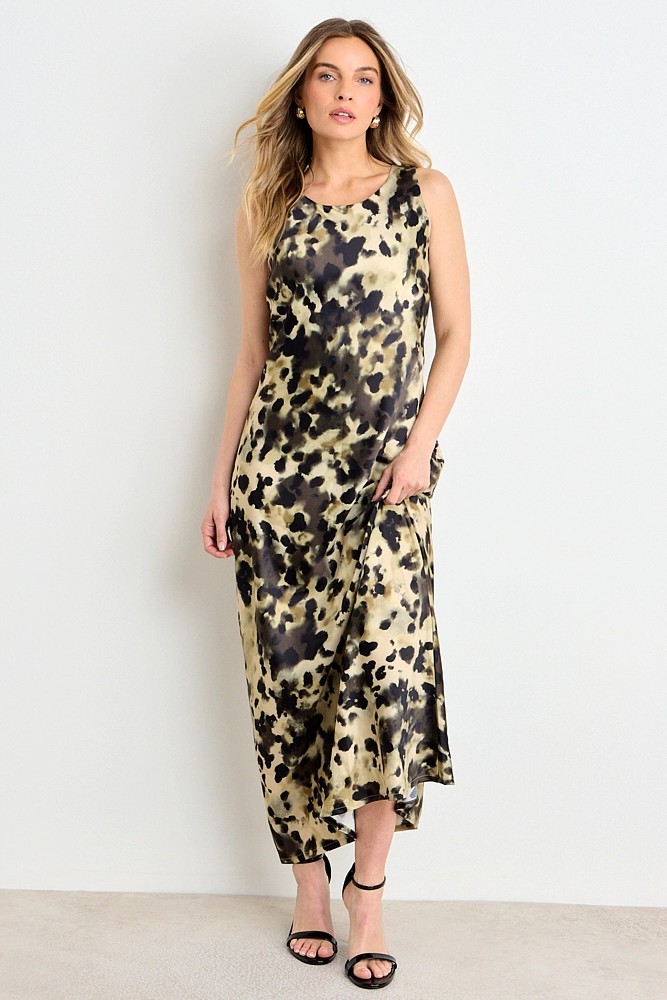 VESTIDO LARGO FANTASIA CRUDO MUJER ASH - 1