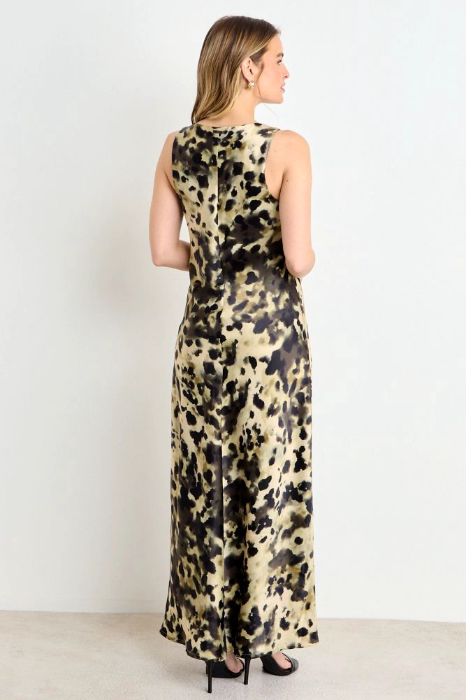 VESTIDO LARGO FANTASIA CRUDO MUJER ASH - 4