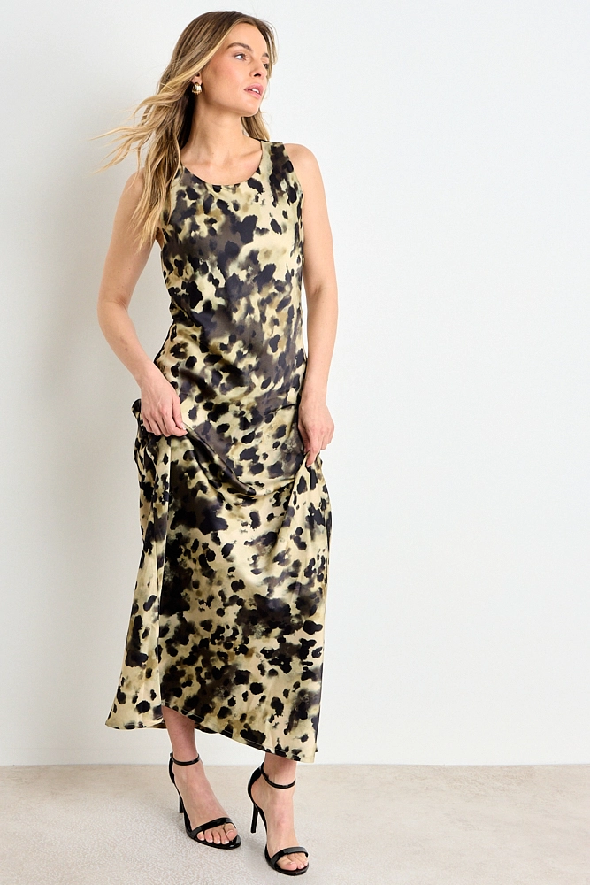 VESTIDO LARGO FANTASIA CRUDO MUJER ASH - 5