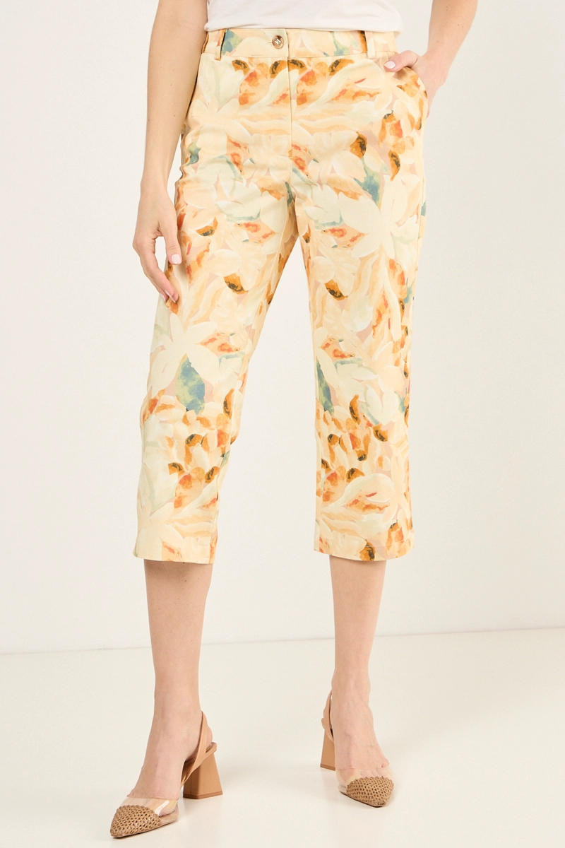 CAPRI ESTAMPADO FLORAL NARANJO MUJER MAGRIFFE - 3