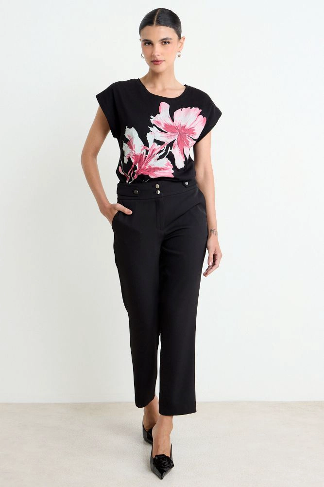 POLERA FANTASIA NEGRO MUJER ASH - 4