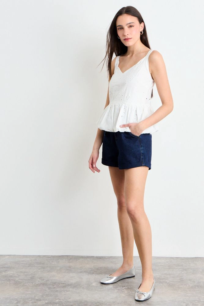BLUSA LISA CRUDO MUJER IO - 5