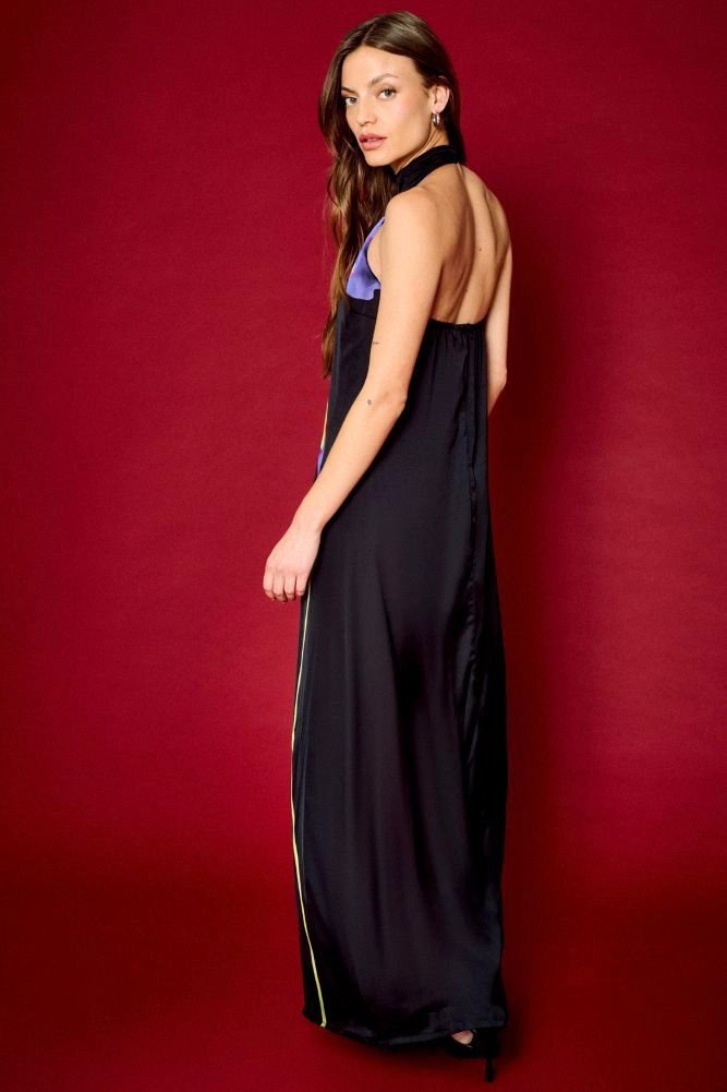 VESTIDO FANTASIA LARGO NEGRO MUJER IO - 4