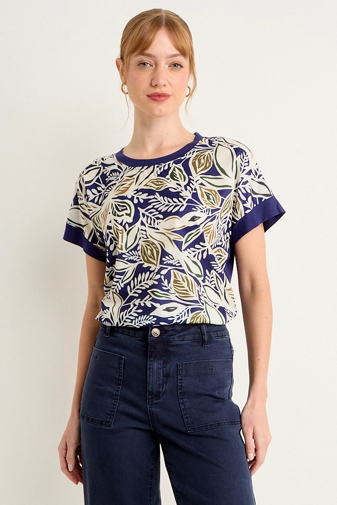 POLERA MANGA CORTA NEGRO MUJER MAGRIFFE - 1