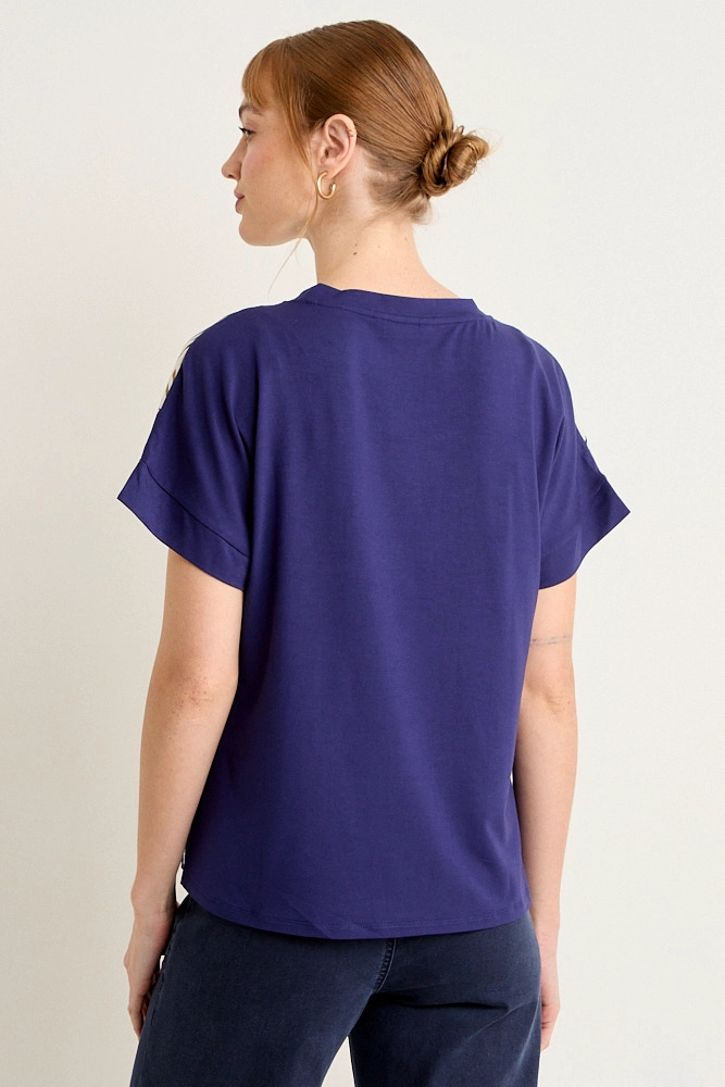 POLERA MANGA CORTA NEGRO MUJER MAGRIFFE - 3