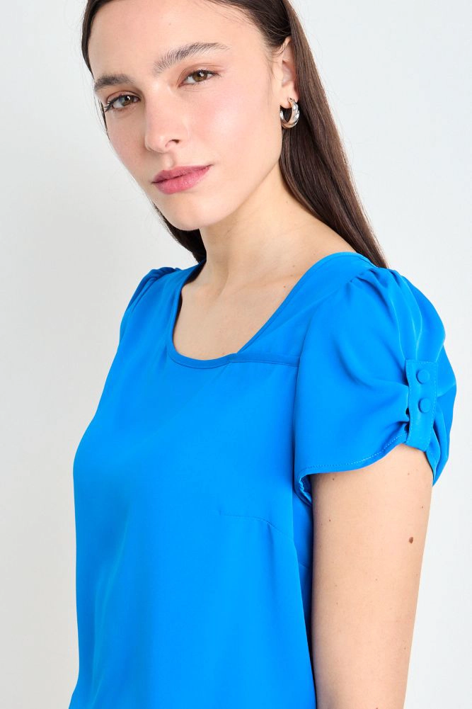 BLUSA LISA AZUL MUJER IO - 2