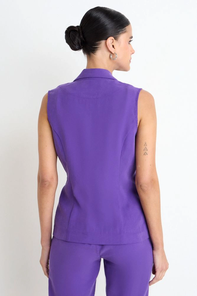 BLAZER LISO MORADO MUJER ASH - 3