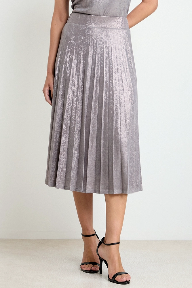 FALDA PLISADA GRIS MUJER ASH - 3