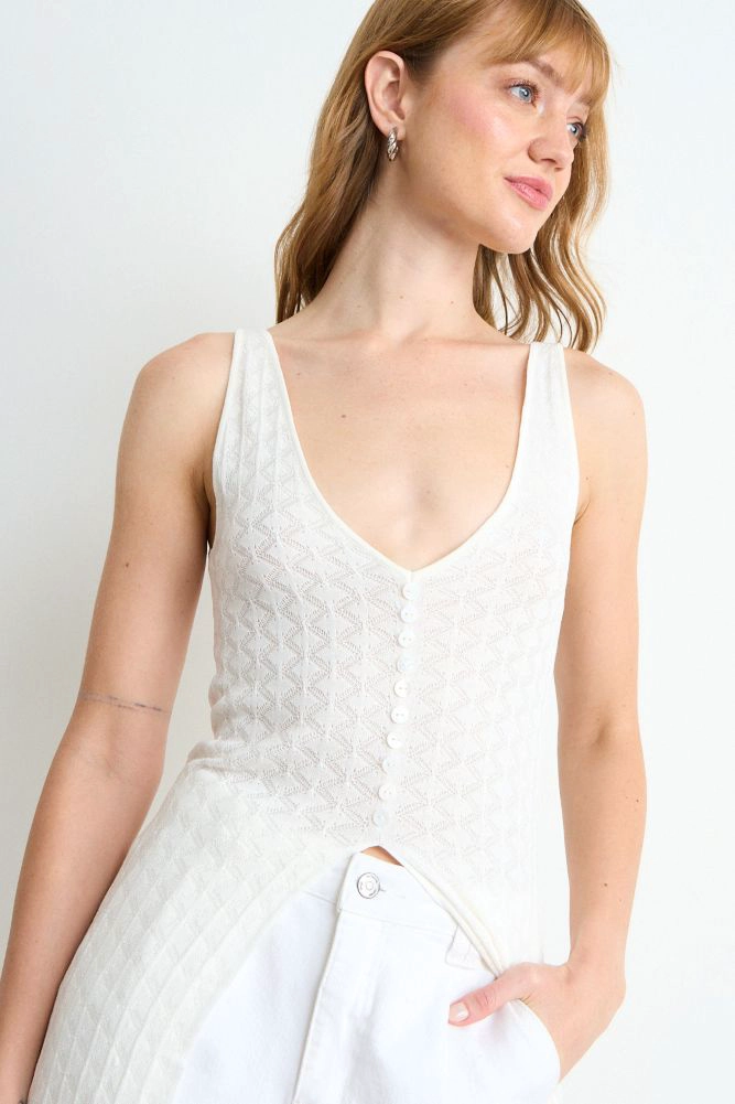 CHALECO LISO CRUDO MUJER IO - 2