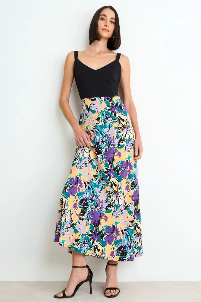 VESTIDO LARGO FANTASIA VERDE  MUJER ASH - 1