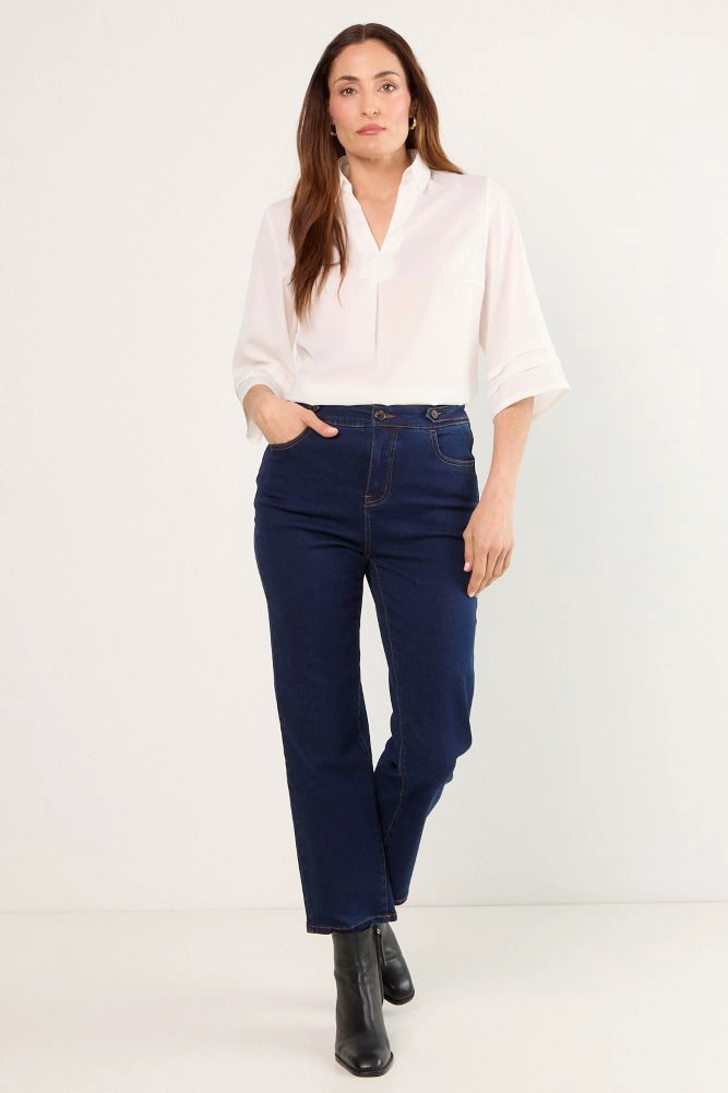 JEANS LISO RECTO AZUL MUJER MAGRIFFE - 1