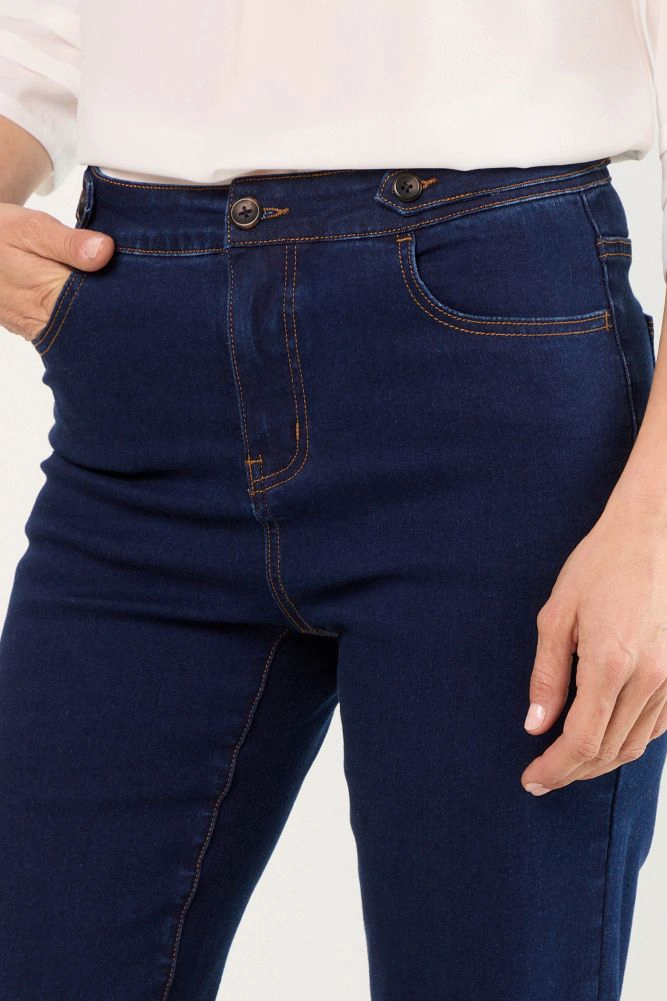 JEANS LISO RECTO AZUL MUJER MAGRIFFE - 3
