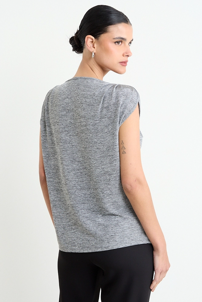 POLERA LISA GRIS MUJER ASH - 3