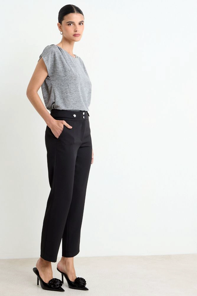 POLERA LISA GRIS MUJER ASH - 4