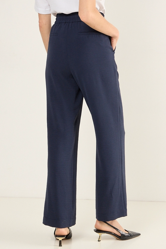 PANTALON CON ELASTICO AZUL MARINO MUJER MAGRIFFE - 4