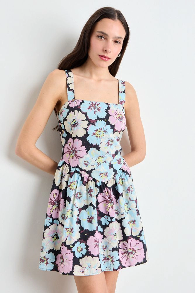 VESTIDO FANTASIA CELESTE MUJER IO - 1