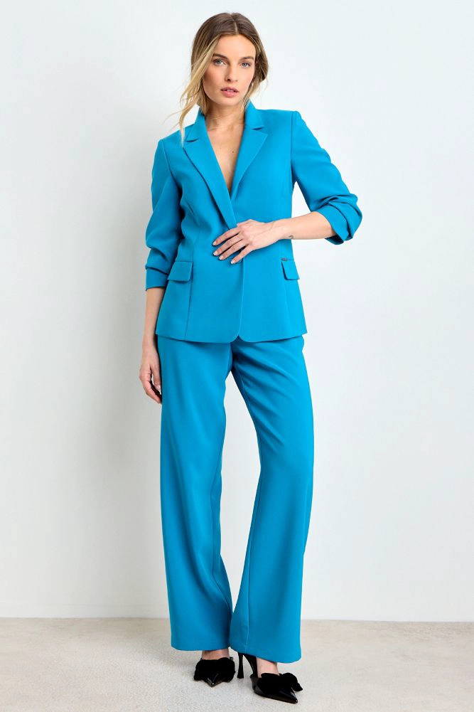 BLAZER LISO AZULINO MUJER ASH - 4