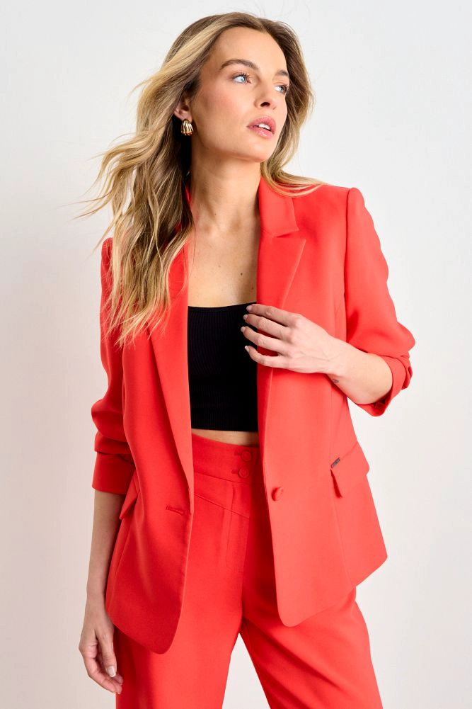 BLAZER LISO ROJO MUJER ASH - 1
