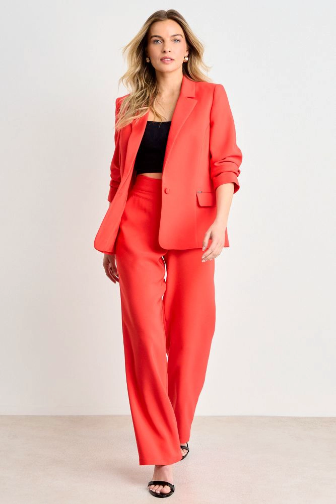 BLAZER LISO ROJO MUJER ASH - 5